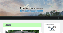 Desktop Screenshot of cleanportland.com