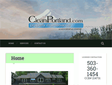 Tablet Screenshot of cleanportland.com